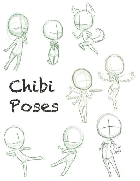 Chibi Poses This Is Good Reference Drawing Skills Drawing