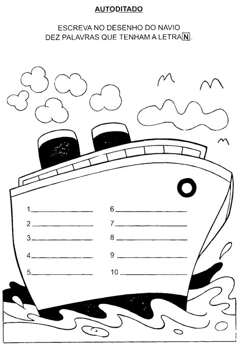 Frase Com Navio Infantil