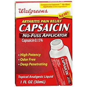 Wells on april 16, 2018: Amazon.com: Walgreens Capsaicin Topical Analgesic Liquid 1 oz: Health & Personal Care