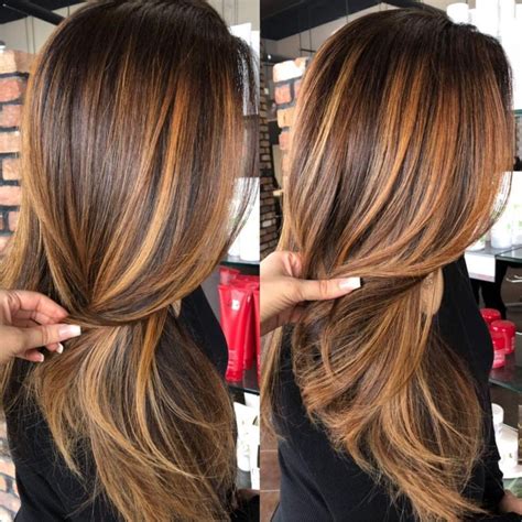 60 looks with caramel highlights on brown and dark brown hair caramel highlights dark brown