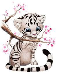 Resultado De Imagen Para Dibujos De Tigre Kawaii Cute Drawings Cute