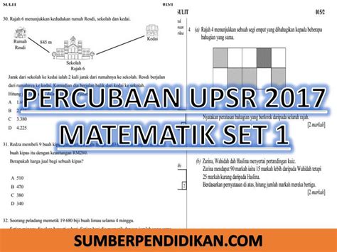 Soalan Bahasa Melayu Upsr 2017  ranspoo