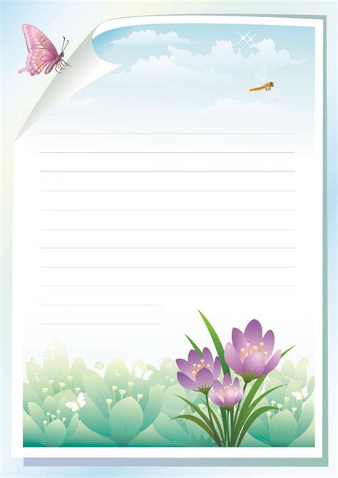 Flowers Stationery 20828 Free Eps Download 4 Vector