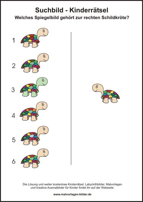 Kinder sehtest zum ausdrucken als pdf dokument zusatzlich haben sie die moglichkeit den kinder. Gratis Kinderrätsel mit der Schildkröte zum Ausdrucken - Malvorlagen