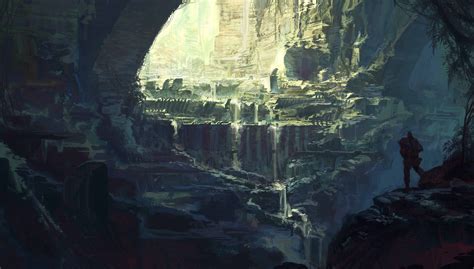 Cave Temple By Miny Baptiste Design 2d Cgsociety Ancient