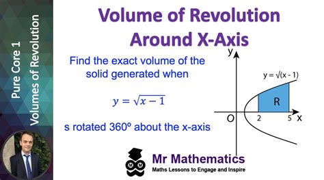 Volumes Of Revolution About X Axis Mr
