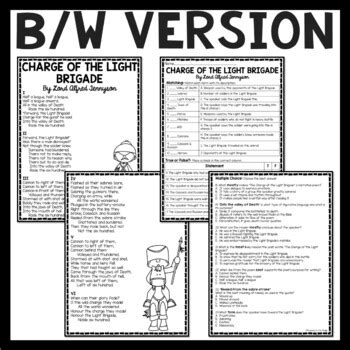 English forms 4 and 5 : The Charge of the Light Brigade Poem & Reading ...