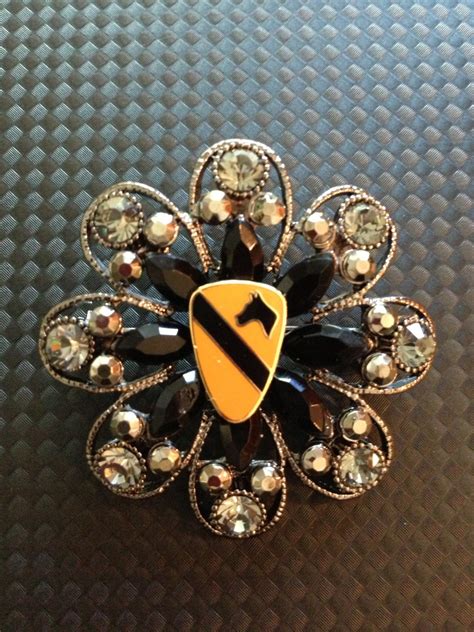1st Cavalry Division Crest On Silver And By Hopedesignlimited