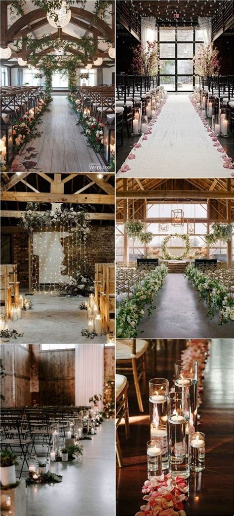 30 Indoor Wedding Ceremony Arches And Aisle Ideas Wedding Aisle