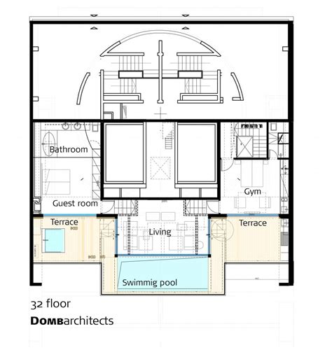 Penthouse Floor Plan Interior Design Ideas