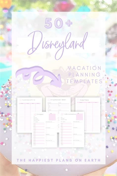 Disneyland Vacation Planner With 50 Printable Templates For Etsy In