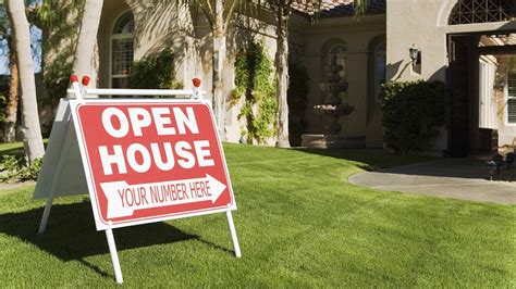 Open House Directional Signage Made Of Pvc Front Signs