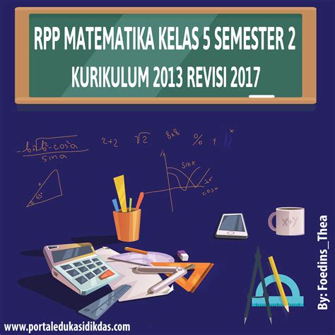 RPP Matematika Kelas 5 Semester 2 Kurikulum 2013 Portal Edukasi Dikdas