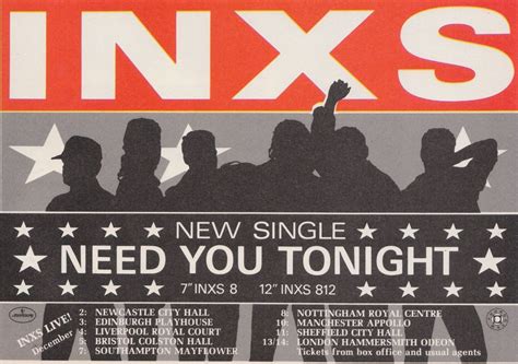 Top Of The Pop Culture 80s Inxs Need You Tonight 1987