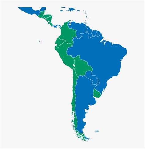 Internacional Latin America Map Png Transparent PNG 1261x765 Free