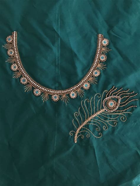 Pin By Oppilamany Sivatharani On Embroidery Hand Work Blouse Design