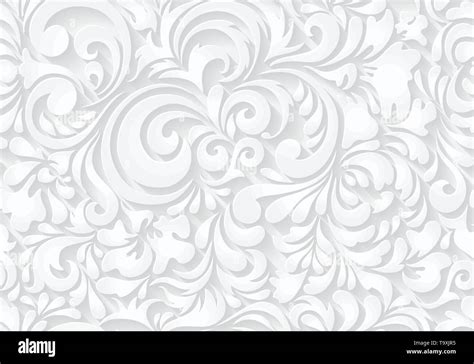 Vector Seamless Pattern Background In Paper Cut Style For Textile