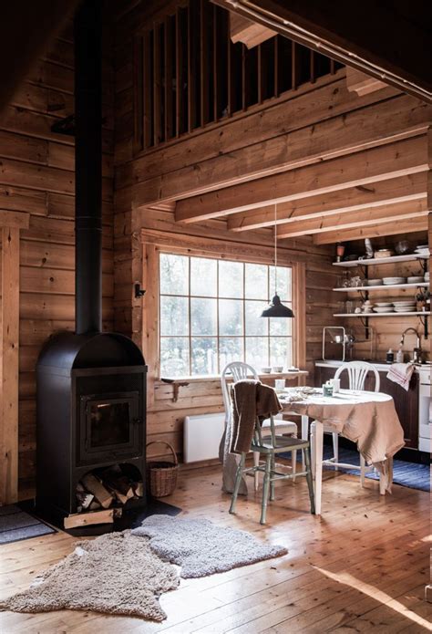 Our Weekend At A Swedish Log Cabin In The Calm Of The Forest Open Plan