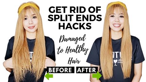 Tips On Trimming Split Ends 7 Hacks On How To Get Rid Of Them How To Deal With Damaged Hair