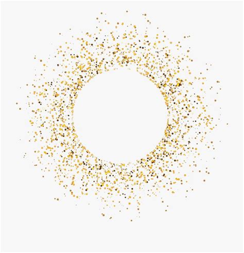 Download And Share Glitter Png Pic Gold Glitter Circle Png Cartoon