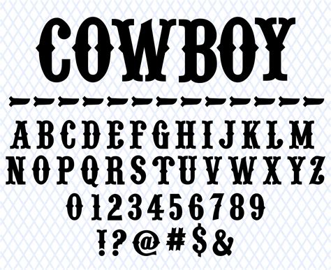 Western Font Svg Western Alphabet Western Letters Svg Cowboy Font My