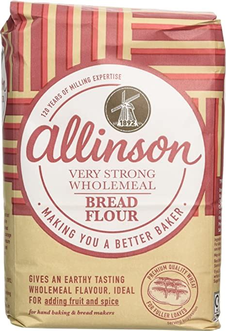 Allinson Wholemeal Very Strong Bread Flour 1 5kg Uk Grocery