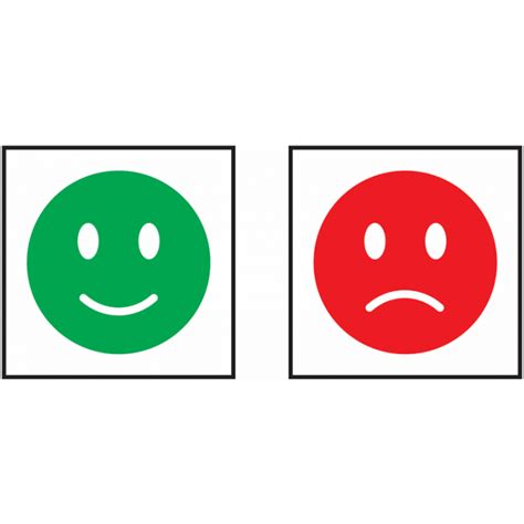 Happy And Sad Faces Indicator Labels