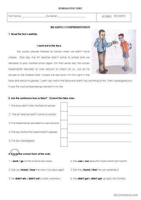 My Most Embarrassing Moment 4 Page English Esl Worksheets Pdf And Doc