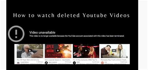 2021 Guide How To Watch Deleted Youtube Videos In 4 Smart Ways
