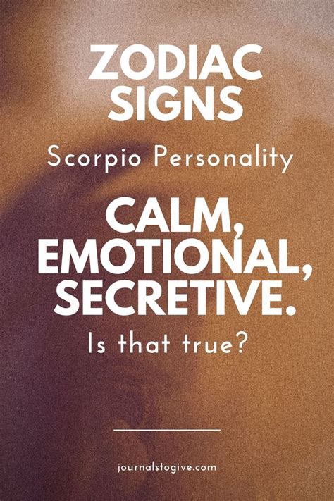 Scorpio Personality Traits Artofit