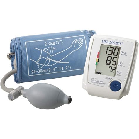 Lifesource Blood Pressure Monitor Advanced Manual Inflate Medium The