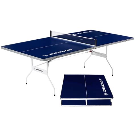 Dunlop Mid Size 96 Indoor And Outdoor Portable Table Tennis Table Pre Assembled Blue Walmart