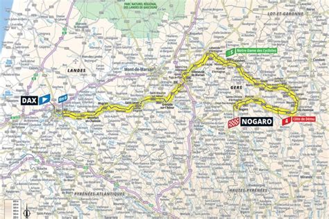 CARTE Tour de France 2023 découvrez la 4e étape entre Dax et Nogaro