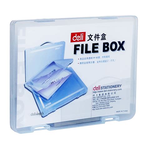 Box File Pp Case Deli 5701 A4 Clear 2cm Plastic Wholesale Free Shipping Box File Pp Case Deli