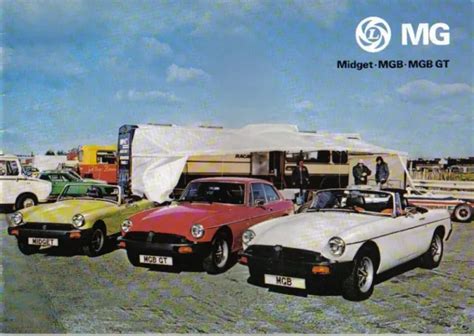 MG RANGE MIDGET MGB MGB GT Original UK Sales Brochure Pub No PicClick