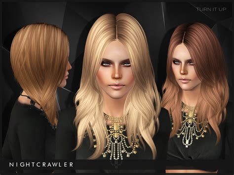 Nightcrawler Turn It Up Hairstyle For Ts3 By The Sims Resource Sims 3