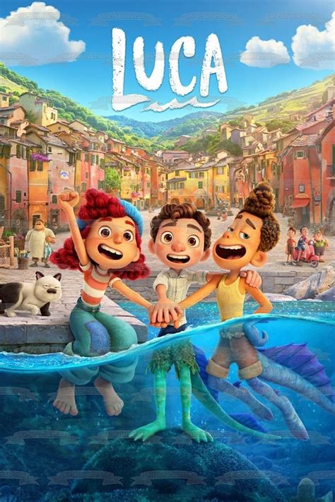 Luca Movie Poster Disney Pixar Giulia Marcovaldo Alberto Scorfano Edib
