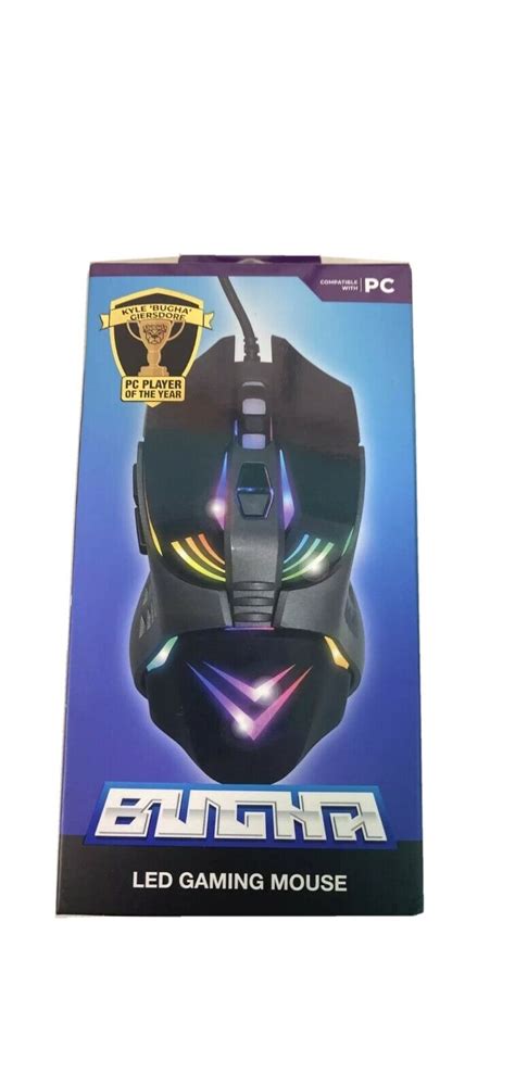 Led Gaming Mouse World Cup Bugha Exclusive 7 Key 7200 Dpi Usb Wired Pc