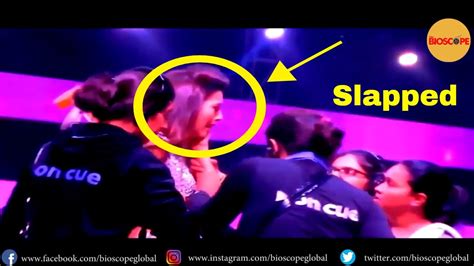 Gauhar Khan Slapped For Wearing Short Dress Gaur Khan Embarrassed