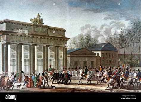 The French Entering Berlin On October 27 1806 Stock Photo Royalty
