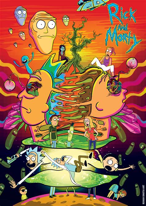 Rick And Morty Poster Ubicaciondepersonascdmxgobmx