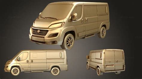 Vehicles Fiat Ducato Panorama L2h1 2014 Cars1481 3d Stl Model For Cnc