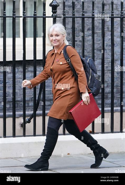 Culture Secretary Nadine Dorries Arrives In Downing Street London Ahead Of The Governments