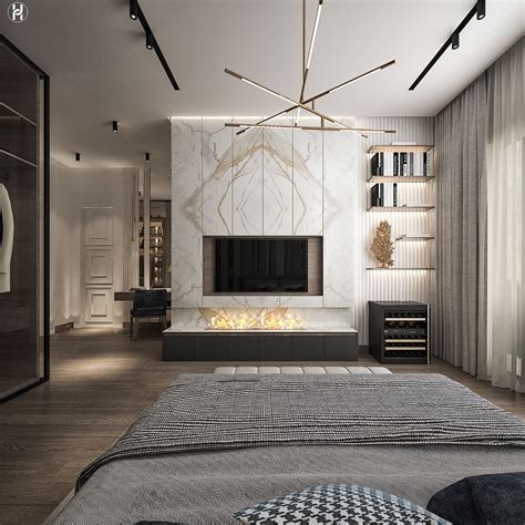 Master Bedroom The Allegria On Behance Luxury Tv Wall Modern Luxury