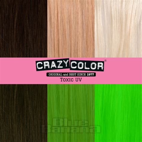 Crazy Color Toxic Uv 4 Pack Bright Green Hair Dye