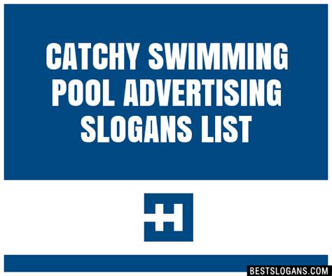 Catchy Swimming Pool Advertising Slogans List Taglines Phrases