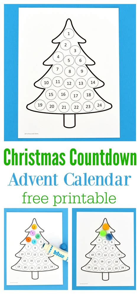 Christmas Countdown Advent Calendar The Resourceful Mama