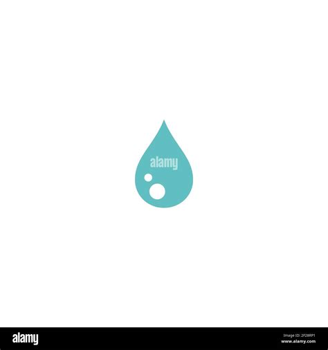 Blue Water Drop Drip Or Droplet Watering Pictogram Rain Raindrop