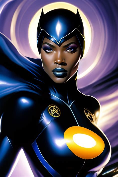 Lexica Black Female Blue Lantern Superhero Concept Art By Alex Ross