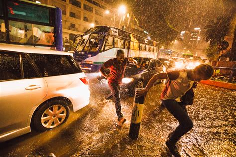 Nairobi Photos In The Rains How Kenyans Cope With The Chaos Of Their